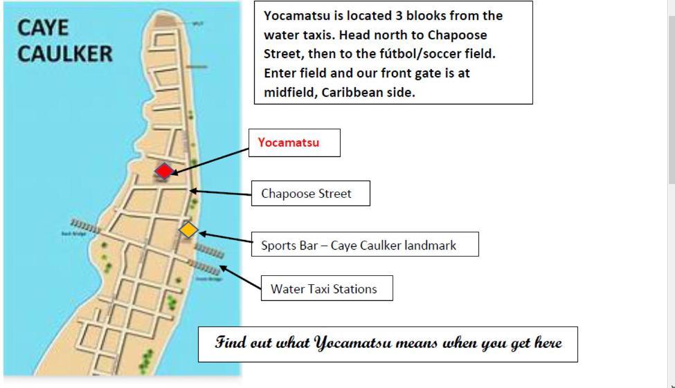 Yocamatsu Bed & Breakfast Caye Caulker Dış mekan fotoğraf